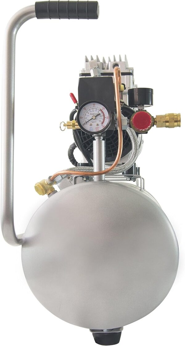 210768c3568f4c56a89cd4101d36d60c Air Tools 8010 Ultra Quiet Oil-Free Air Compressor, 1.0 HP, 8 Gallon, 120 PSI, 60 dB Noise Level