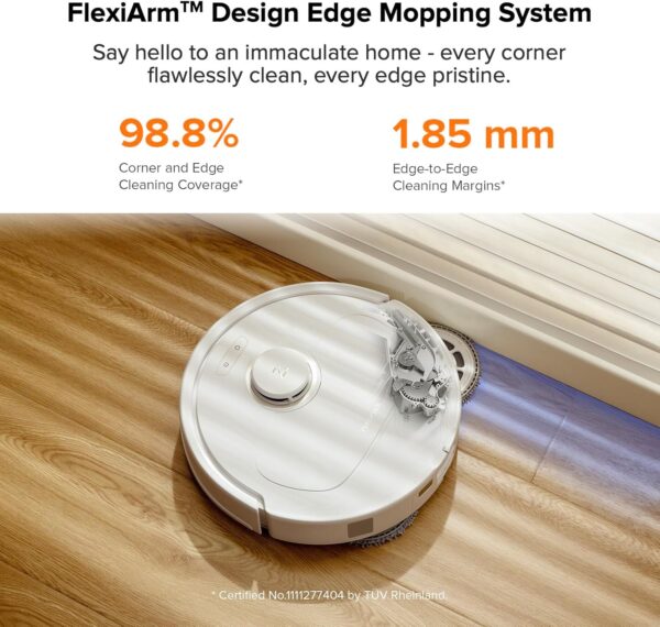 21781467e09e4896a41c0c928412b2e8 Qrevo Pro Robot Vacuum and Mop with FlexiArm Design Edge Mopping, Dynamic Hot Water Mop Washing and Auto Mop Drying, Intelligent Dirt Detection, 7,000 Pa Suction, Ideal for Carpets