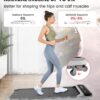 Walking Pad, Under Desk Treadmill with Incline for Home Office 2.5HP Portable Walking Treadmill with 280 Lbs Weight Capacity Walking Machine, Remote Control, LED Display