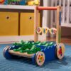 Deluxe Chomp and Clack Alligator Wooden Push Toy and Activity Walker