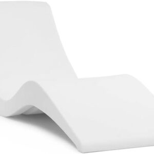 Classic White - in-Pool Chaise Lounger – Designed for Water Depths Up to 9” – Aqua Outdoors – Set of 2 – Compatible with All Pool Types - Poolside & Sun Deck Tanning