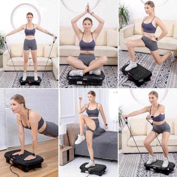 22283c8647004bec84b5f136f5e7d0e5 Vibration Plate Fitness Platform Exercise Machine Vibrating Lymphatic Drainage Shaking Full Body Shaker Workout Vibrate Stand Shake Board Sport Gym for Weight Loss Fat Burner for Women Men