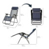Outdoor Adjustable Zero Gravity Folding Reclining Lounge Chair Set