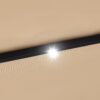 15 ft Large Patio Umbrella with Solar Lights Double-Sided Outdoor Rectangle Market Umbrellas with 36 LED Lights/Base Included/Easy Crank for Patio Garden Yard Pool Lawn, Brown