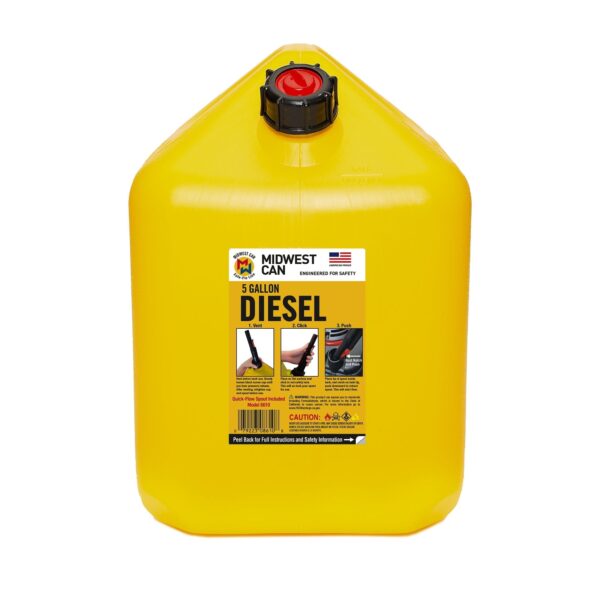 2371c03abe3f469e88542479feab13aa 5 Gallon Diesel Can Fuel Container w/ Auto Shut Off (4 Pack)