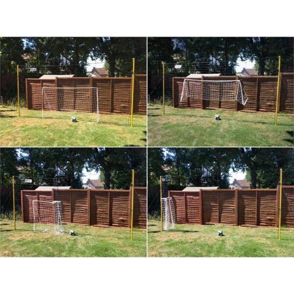Open Goaaal JX-OGFJ3 Soccer Practice Net Rebounder Backstop with Goal, Junior