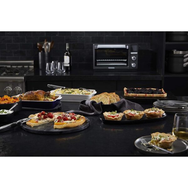 Calphalon Quartz Heat Countertop Toaster Oven, Dark Stainless Steel