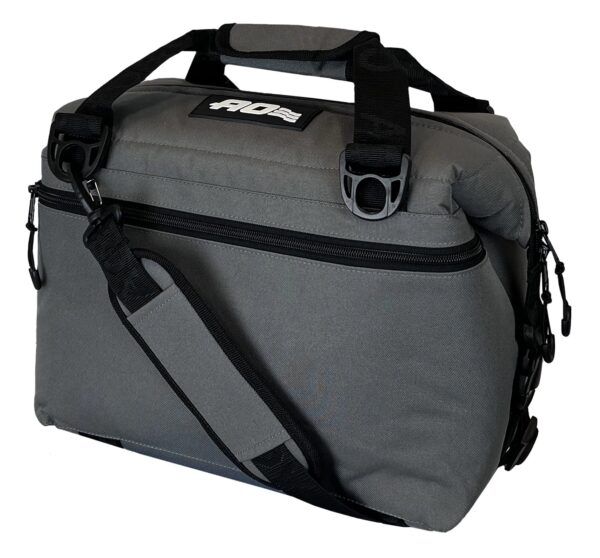 AO Coolers 12 cans cansvas Soft-Sided Cooler, Charcoal Gray