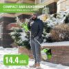 12-inch cordless snow shovel, includes 4.0Ah battery and charger