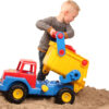 Wader Truck No. 1 Giant Dump Truck Ride-On Toy Red, Yellow and Blue