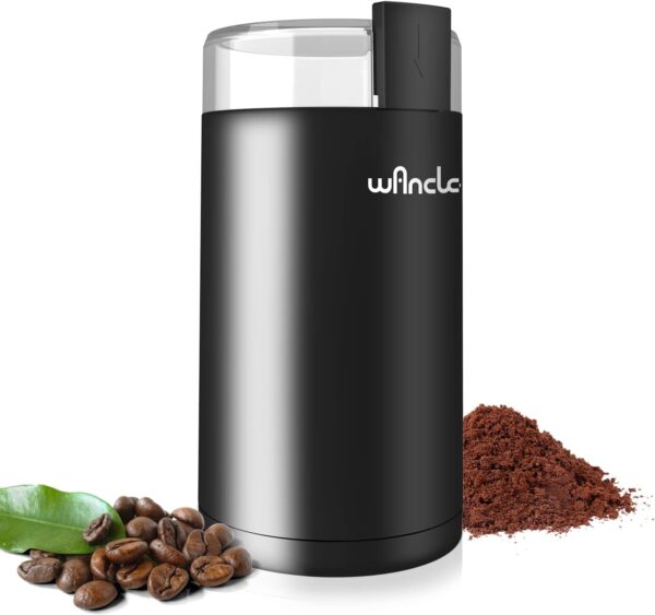 2497d498cb424a419beaba31c4531e0d Wancle Electric Coffee Grinder, Quiet Spice Grinder, One Touch Coffee Mill for Beans