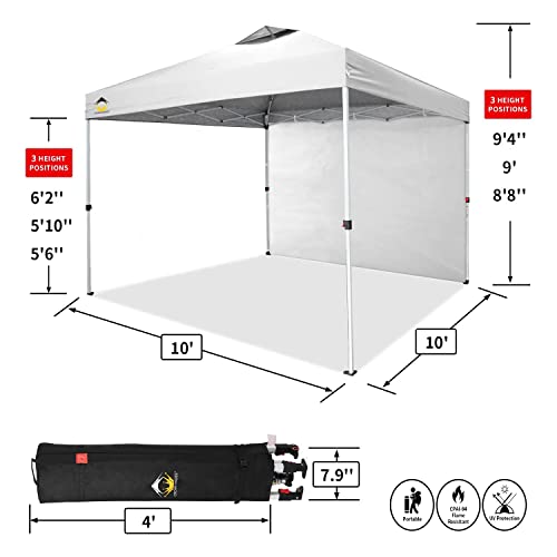 2523d04eeb4646f0a63cf6b921788b9b 10x10 Pop up Canopy Tent Instant Commercial Canopy with 150D Silver Coated Fabric