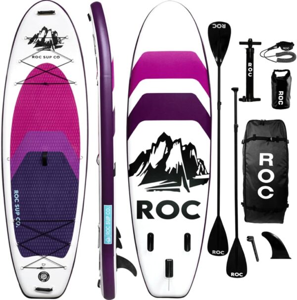 2560b630e7634002aec73bb5f6456356 Roc Inflatable Stand Up Paddle Boards 10 ft 6 in with Premium SUP Paddle Board Accessories, Wide Stable Design, Non-Slip Comfort Deck for Youth & Adults