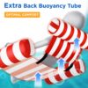 Pool Wave Pool Floats Chairs Adult, 2 Packs Heavy Duty Inflatable Swimming Pool Lounges, Fabric Floating Hammock, Kids Blow Up Pool Noodles, Lake Raft Floaties, Fun Summer Outdoor Water Party Game