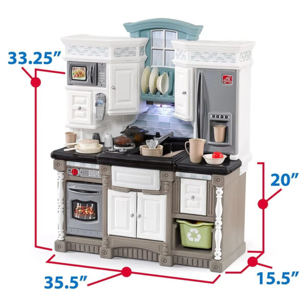 Step2 Lifestyle Dream Kitchen Toddler Plastic Kitchen Playset