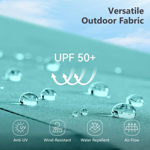 25ef1f6922e645e6be600c5272273732 15ft Double Sided Patio Umbrella with Solar Lights, Outdoor Large Umbrellas with Crank Handle and 36 LED Lights, Rectangular Market Umbrella with Base Included for Deck Pool Shade