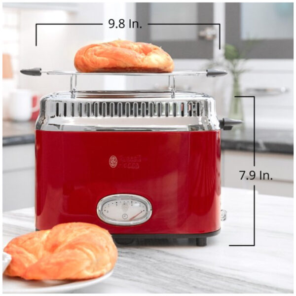 26c56c9bb32045d49d134e19e0d11a95 Retro Style 2-Slice Toaster, Red, TR9150RDR