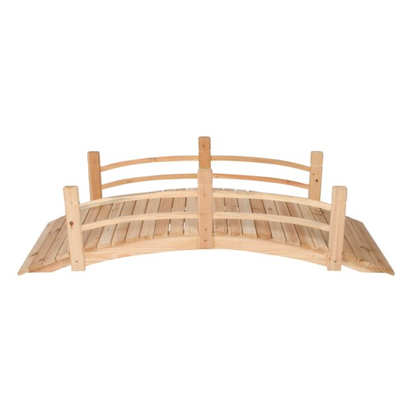 Shine Company 6 Ft. Cedar Garden Bridge, Natural