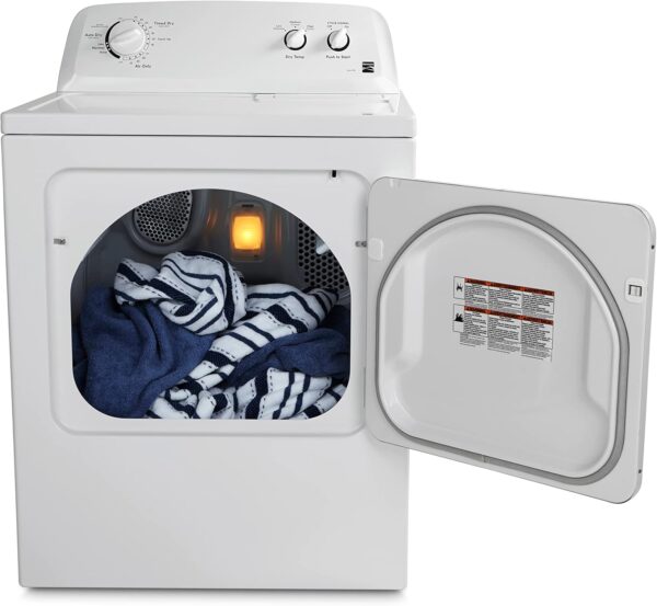 27193c047dba41d2b7e061f018bd58d6 Kenmore 29′′ Front Load Electric Dryer with Wrinkle Guard and 7.0 Cubic Ft. Total Capacity, White