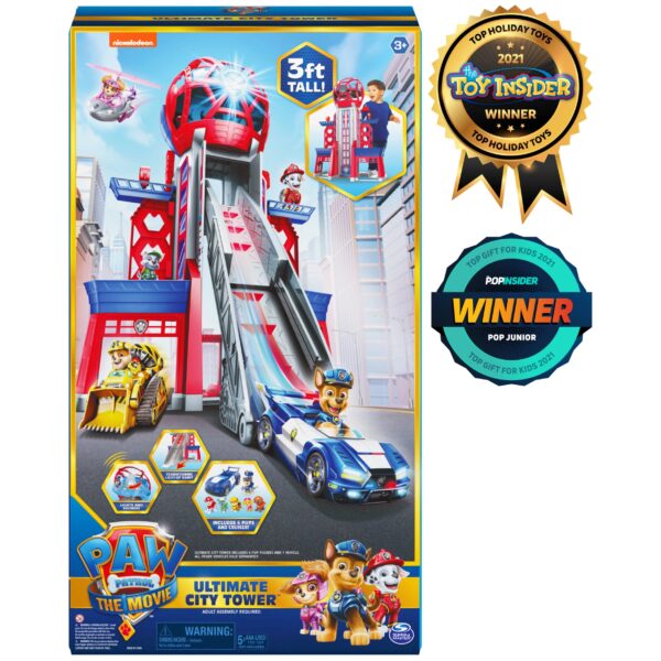 PAW Patrol, Transforming Ultimate City Movie Tower, for Ages 3 and up
