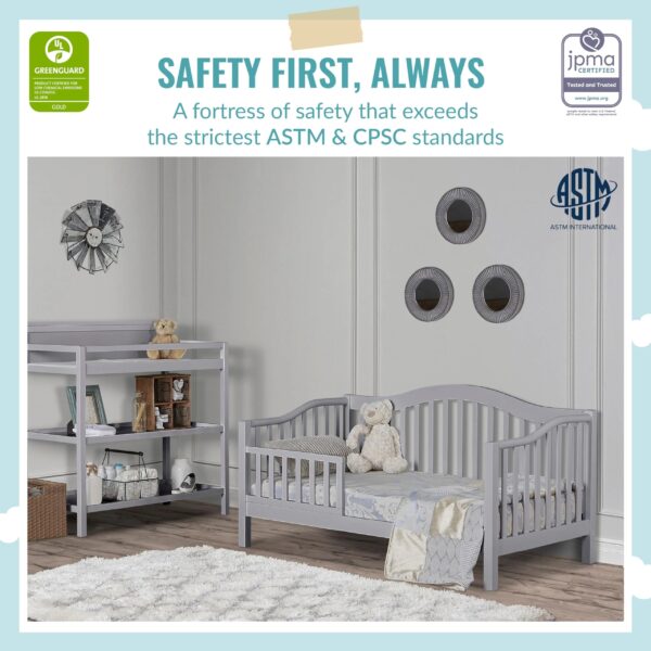 27aa196586ef474b93ec80aaef23aea0 Dream On Me 2-in-1 Breathable Twilight 5" Spring Coil Crib and Toddler Bed Mattress