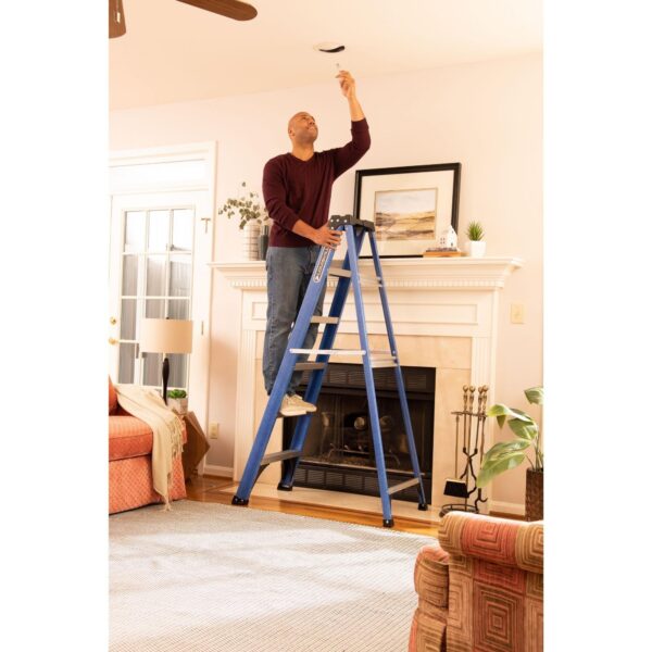 2822834c25d14f9095ec0c36961d5042 Louisville Ladder 6 ' Fiberglass Step, 10' Reach, 225-lb, Load Capacity, W-3217-06