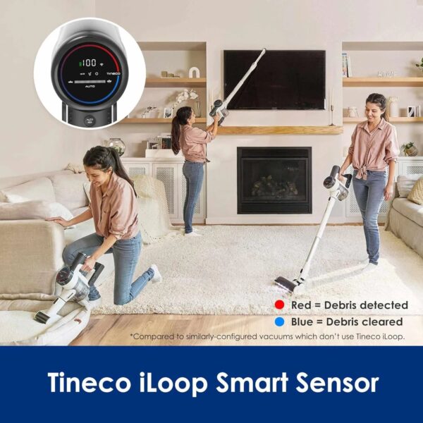 283ecc27ab944d7da00fac96c59a360d Cordless Vacuum Cleaner, Smart Stick Handheld Vacuum Strong Suction & Lightweight, Cordless Handheld Vacuum Deep Clean Hair, Hard Floor, Carpet, Car (Pure ONE S11 Grey)