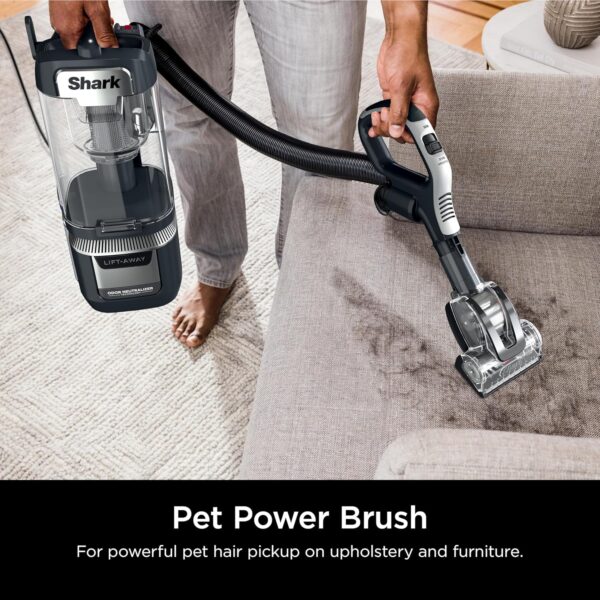 2851fd75af984a599d750be2a9615bec Rotator Pet Pro Lift-Away ADV Upright Vacuum with HEPA Filter, DuoClean PowerFins HairPro and Odor Neutralizer Technology, Pet Hair Pickup, For Carpets & Hardfloors, Dark Grey, LA555