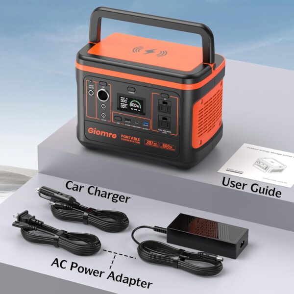 28956260f6fc450386d7bca547f475e9 Portable Power Station, 297Wh Backup Lithium Battery Generator with 600W AC Output and 100W Fast Charging, Solar Generator for Outdoors Camping, Travel Emergency, Home Blackout