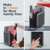 24-Hour Delay Start&Cold Retention, 68 oz Slushy Machine with Self-Cleaning Function, Frozen Drink Maker with 5 Preset Programs,Frozen Margaritas, Frappés, and More