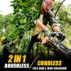 2-in-1 Brushless Pole Saw & Mini Chainsaw, IMOUMLIVE 8" Cutting Cordless Power Pole Saw for Wood Cutting, Trimming