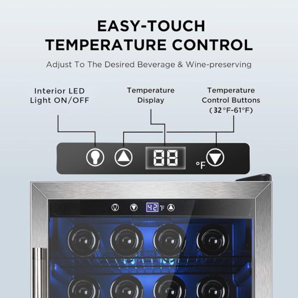 29854c7394e84177904a9d6982679d47 Mini Fridge 130 Can Beverage Refrigerator Cooler, 3.2 Cu.Ft Drink Fridge for Soda Wine Beer, Adjustable Temperature Control for Home Office, Black