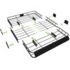 WEIZE 54" x 34" Heavy Duty Roof Rack, Rooftop Cargo Carrier Basket