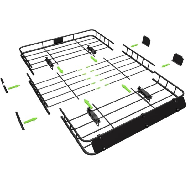 29a516dc660b47d98f0b6b01c032510d WEIZE 54" x 34" Heavy Duty Roof Rack, Rooftop Cargo Carrier Basket