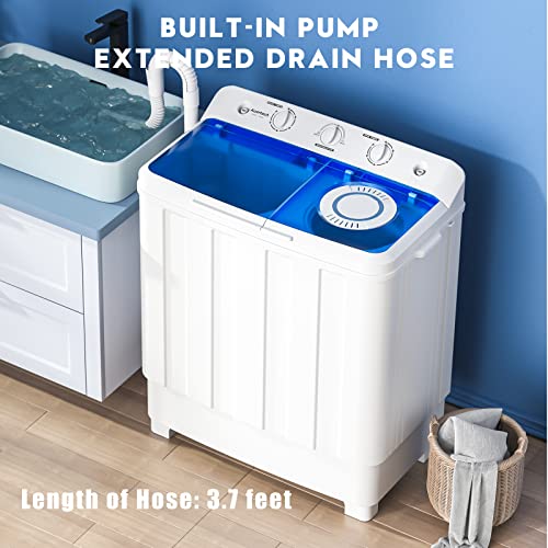 29afaa65462049029be5e11cd903b0ea Auertech Portable Washing Machine, 28lbs Twin Tub Washer Mini Compact Laundry Machine