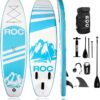 Roc Inflatable Stand Up Paddle Boards with Premium SUP Paddle Board Accessories, Wide Stable Design, Non-Slip Comfort Deck for Youth & Adults
