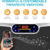 Vibration Plate Fitness Platform Exercise Machine Vibrating Lymphatic Drainage Shaking Full Body Shaker Workout Vibrate Stand Shake Board Sport Gym for Weight Loss Fat Burner for Women Men