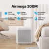 Air Purifiers for Home Up to 1,748ft², True HEPA Filter for Smoke, Allergies, Pet Dander, Odor, Air Quality Monitor, Auto&Eco Mode, Timer, Filter Indicator, 3yr Warranty, 200M, Black