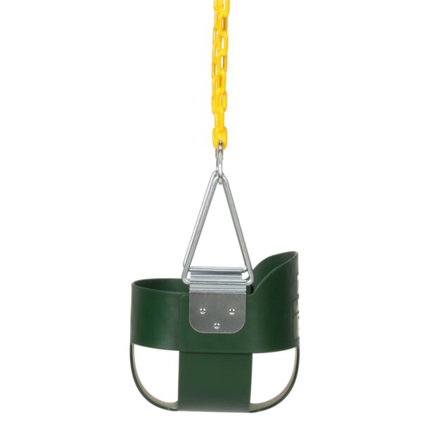 Eastern Jungle Gym Heavy Duty High Back Toddler Bucket Swing Seat, Green