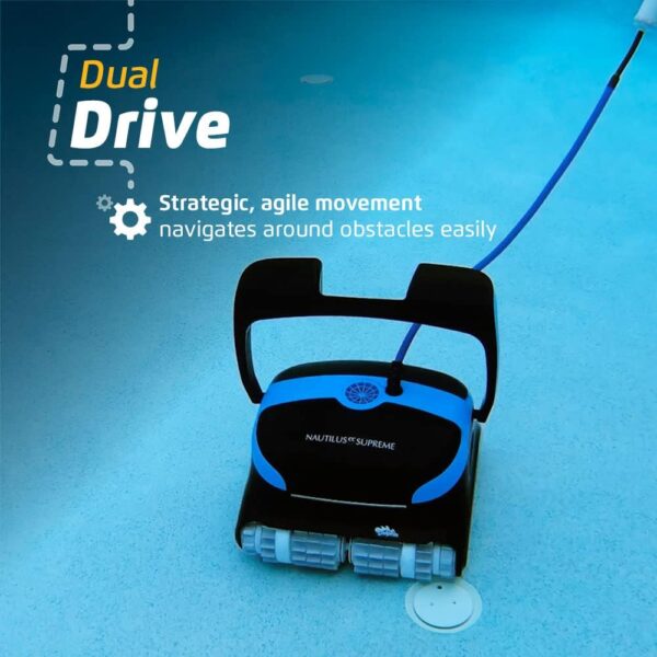 2ba3540cc9b04c6c8b67ecadc596873c Dolphin Nautilus CC Plus Wi-Fi Automatic Robotic Pool Vacuum Cleaner, Always Cleaning, Never Charging, with Wall Climbing Scrubber Brush, Ideal for In-Ground Pools up to 50 FT in Length