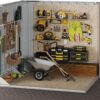 6.2x4 FT Shed Outdoor Storage Shed Metal Garden Shed with Lockable Doors & Slooping Roof Tool Shed Bike Shed for Backyard, Patio, Poolside (Brown)