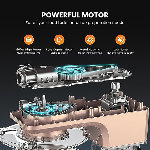 2c4f4989a20c4d51ba3045bf37329ba1 VIVOHOME 6 Speed Tilt Head Electric Champagne