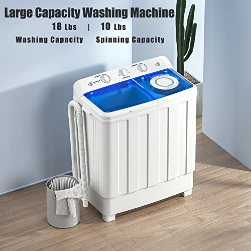 2c627c5a8d374623b3ae64d216905643 Auertech Portable Washing Machine, 28lbs Twin Tub Washer Mini Compact Laundry Machine