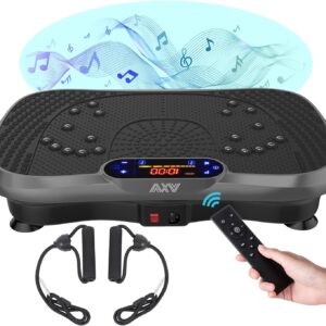 Vibration Plate Fitness Platform Exercise Machine Vibrating Lymphatic Drainage Shaking Full Body Shaker Workout Vibrate Stand Shake Board Sport Gym for Weight Loss Fat Burner for Women Men