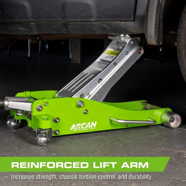 2c90980255cb4eefa88b04078dfc2338 Tools 3-Ton Quick Rise Aluminum Floor Jack with Dual Pump Pistons & Reinforced Lifting Arm (A20018_A20019)