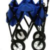 Outdoor Utility Wagon, Solid Blue & Coleman Cooler Four-Person Portable Camping Chair, Blue