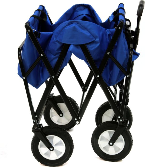 2cda2af28cae4c608136677035d84da4 Outdoor Utility Wagon, Solid Blue & Coleman Cooler Four-Person Portable Camping Chair, Blue