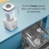 Chefman Obliterator 48 oz Countertop Blender for Smoothies, 1380W Motor to Crush Ice, Nuts, and Frozen Fruit with Stainless Steel Blade, Auto Blend Function, Includes 20 oz Travel Jar - Midnight