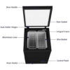 Chest Freezer – 3.5 Cu Ft with 2 Removable Baskets – Reach In Freezer Chest – Quiet Compact Freezer – 7 Temperature Settings – Black