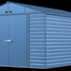 Arrow Select Steel Storage Shed, 10x14, Blue Grey